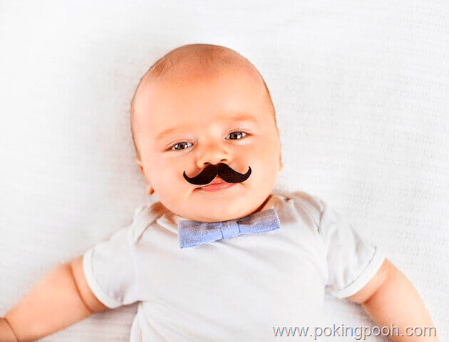 Baby with Moustache