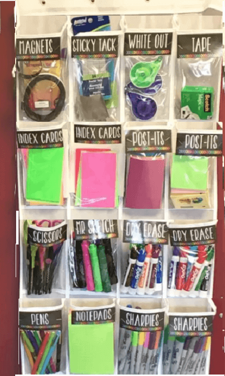 Hanging Shoe Organizer for Office Supplies