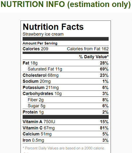 Nutrition Info